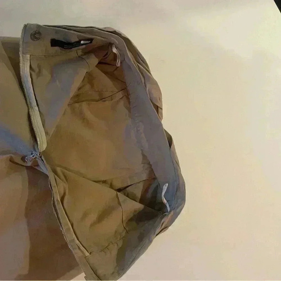 Rokh Midi Skirt 38 4 S Brown Beige Tan Twist Front Button Embellished Cotton - Picture 15 of 16